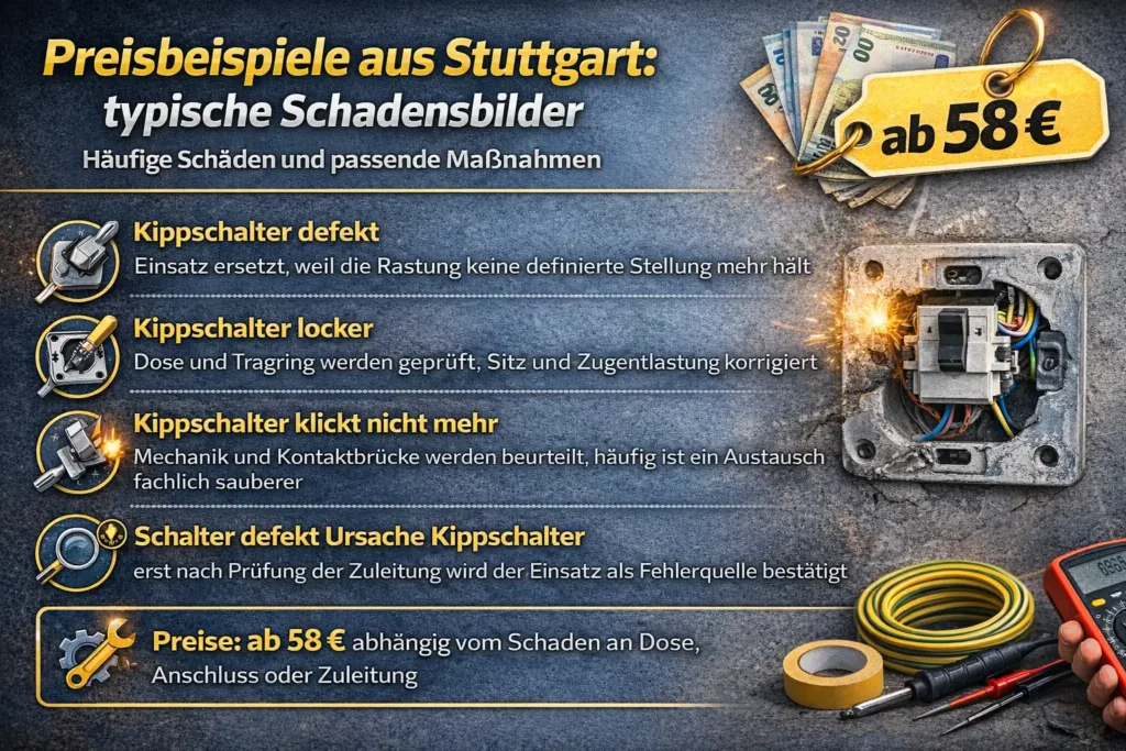 Preisbeispiele aus Stuttgart: typische Schadensbilder