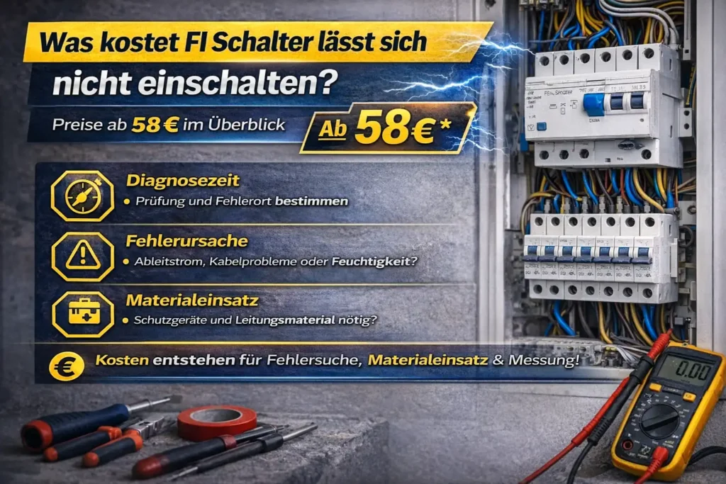 Was kostet fi schalter lässt sich nicht einschalten? Preise ab 58 € im Überblick
