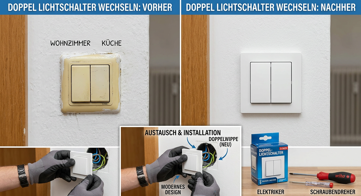 doppel lichtschalter wechseln