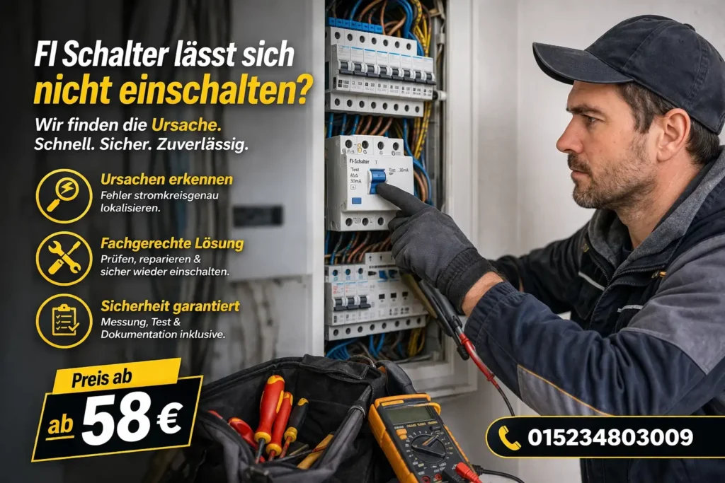 fi schalter lässt sich nicht einschalten
