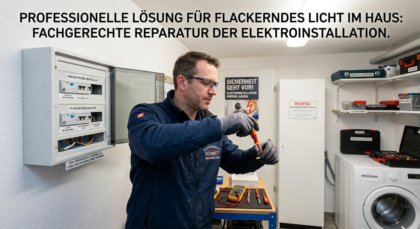 licht flackert im haus