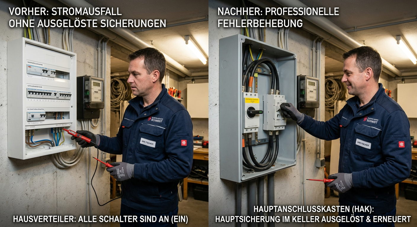 stromausfall aber keine sicherung raus