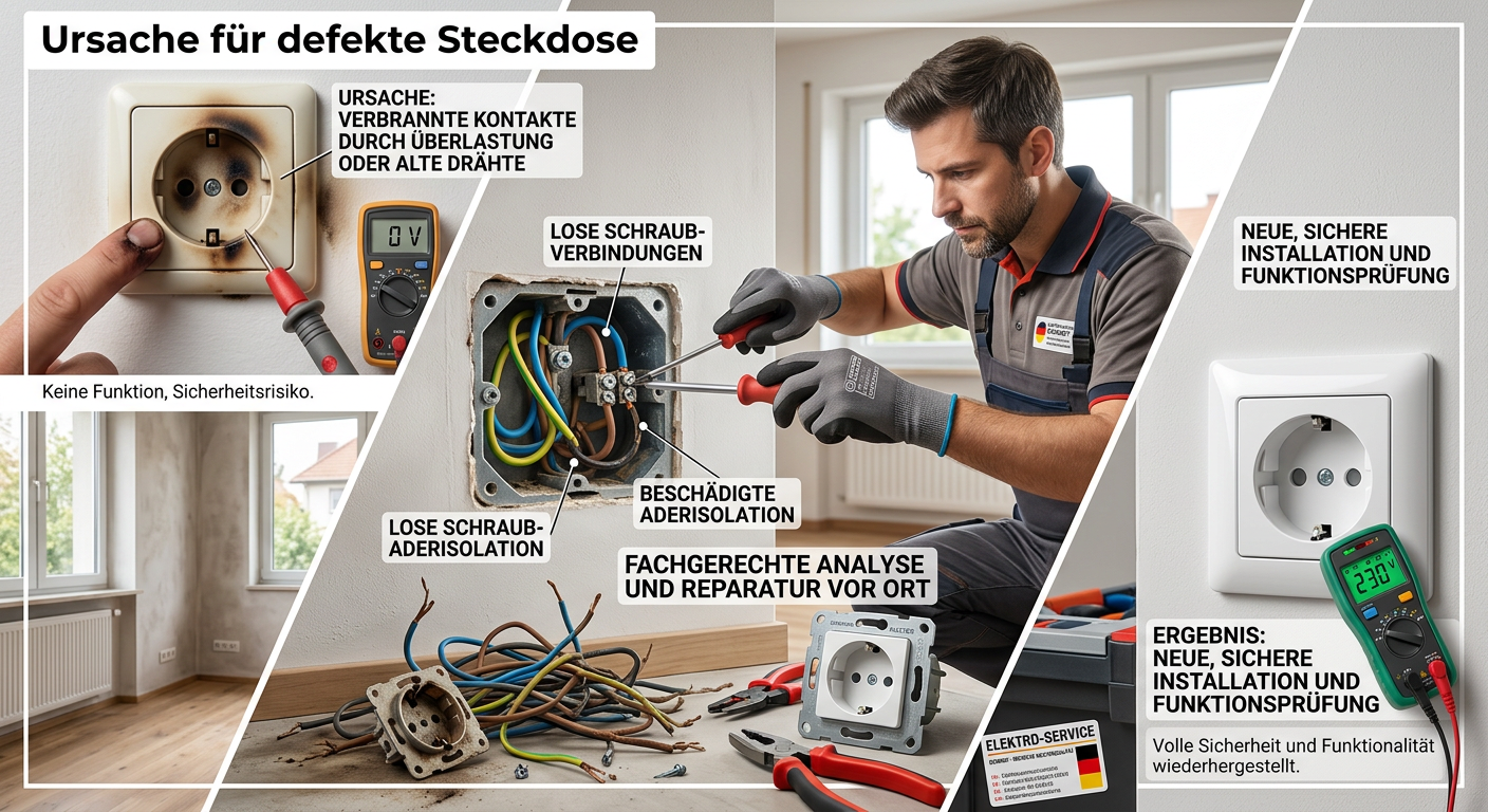 ursache für defekte steckdose