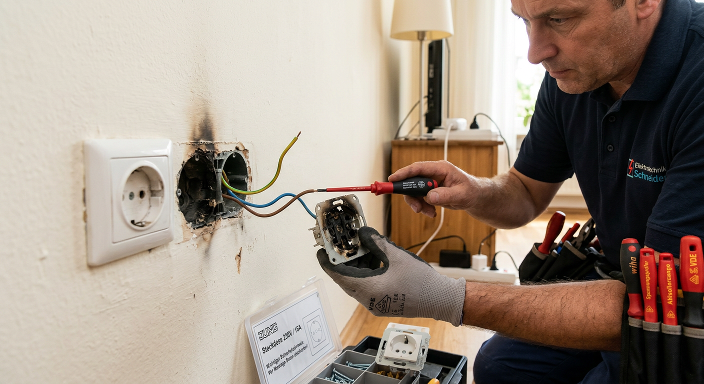 Steckdose reparieren