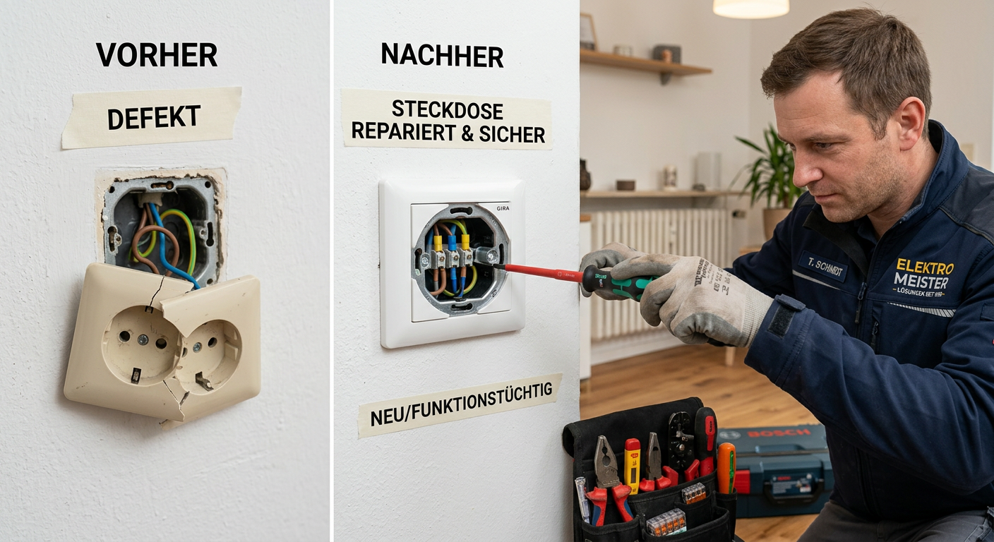 Steckdose reparieren