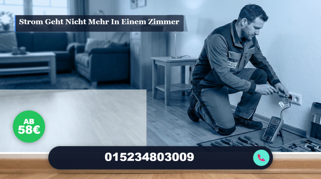 strom geht nicht mehr in einem zimmer