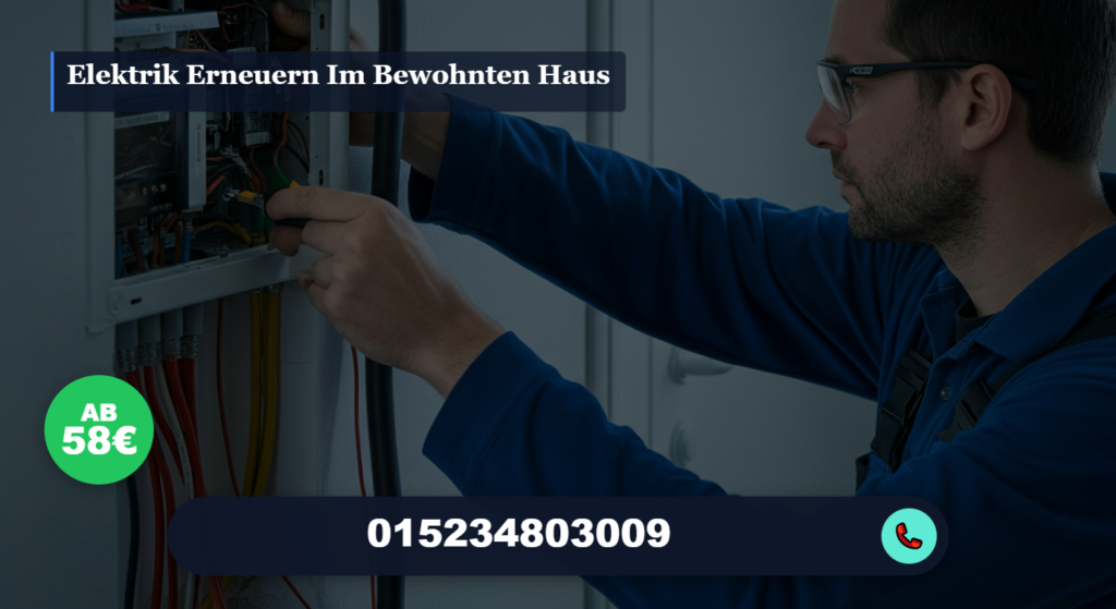 elektrik erneuern im bewohnten haus