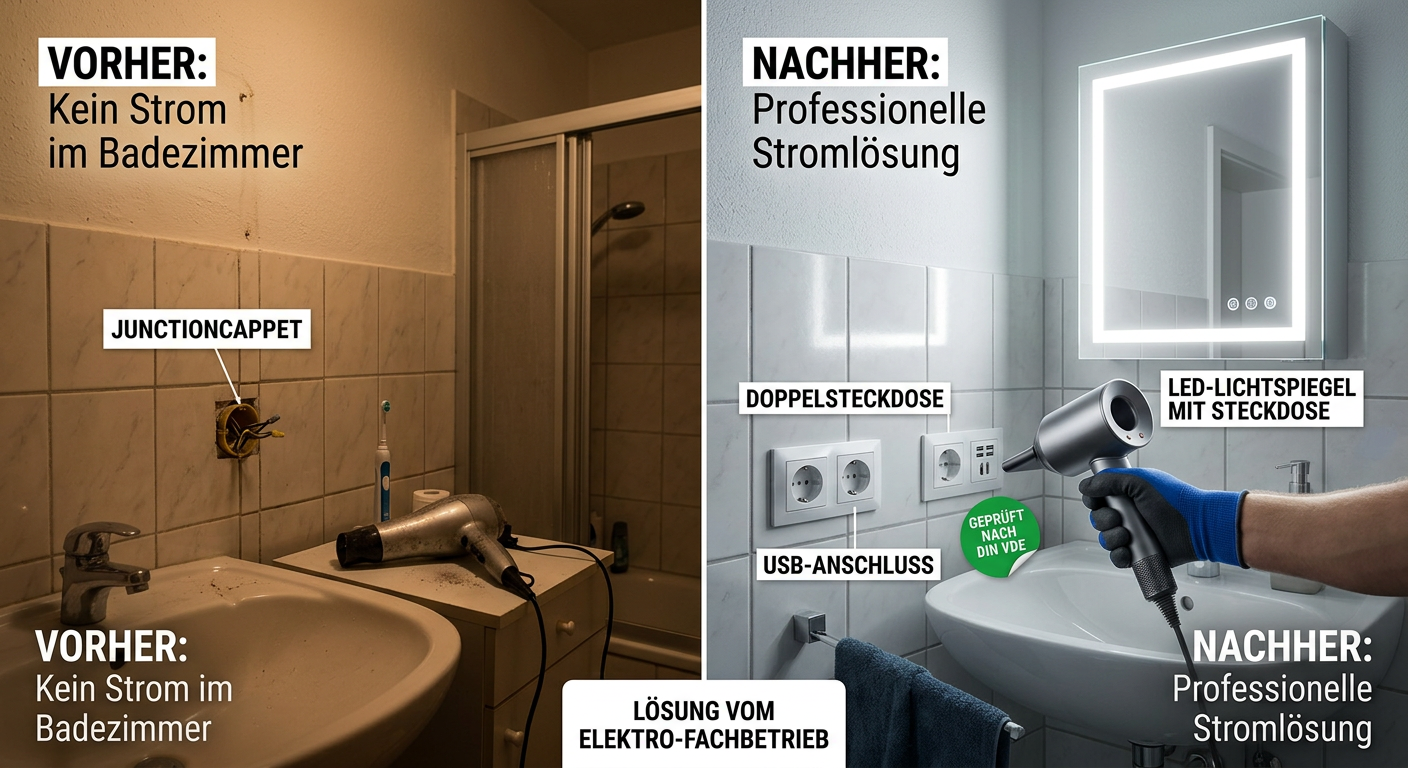 kein strom im badezimmer
