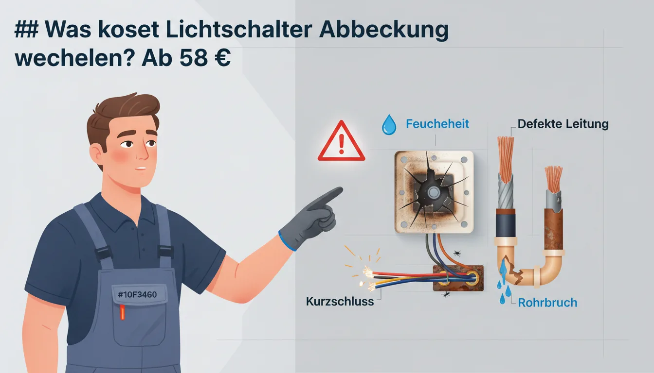 Lichtschalter Abdeckung wechseln – Problem
