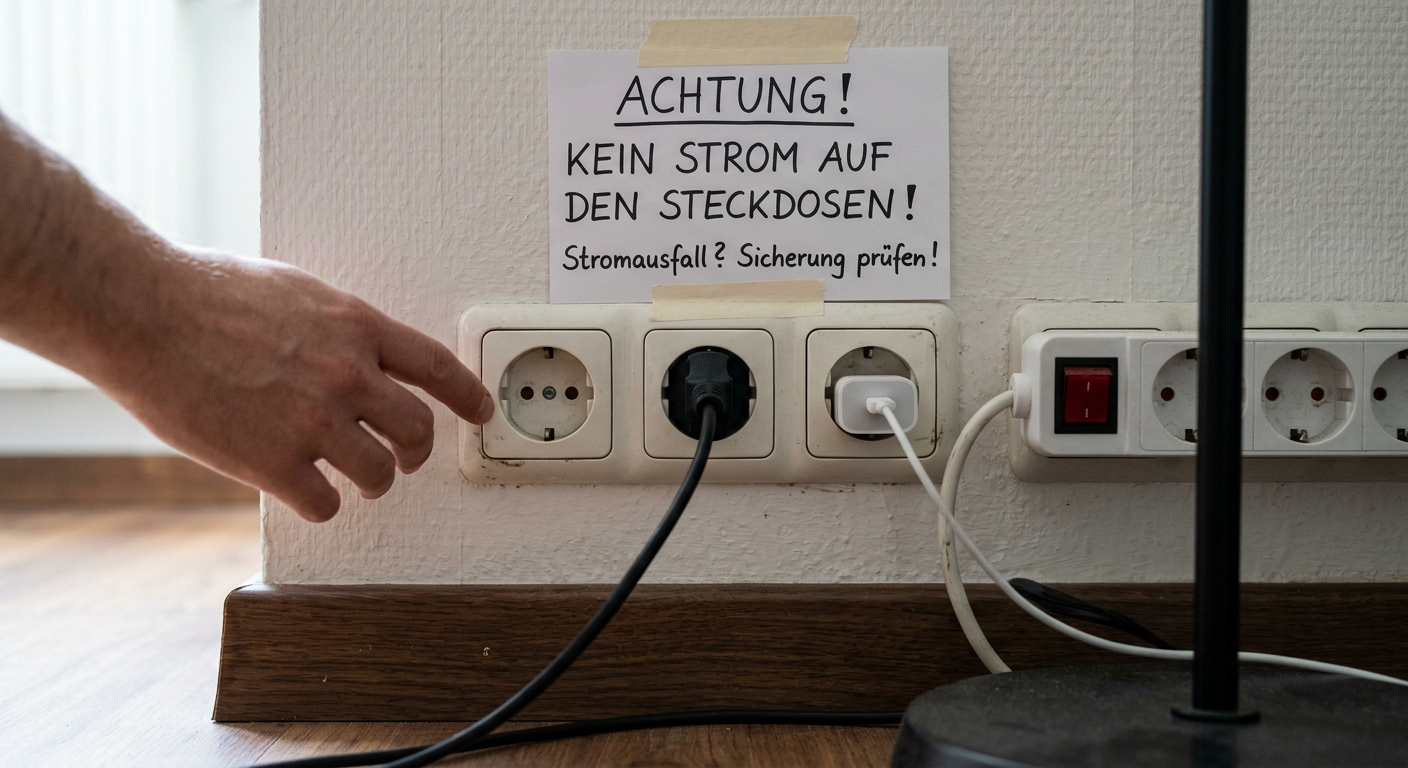 mehrere steckdosen ohne strom