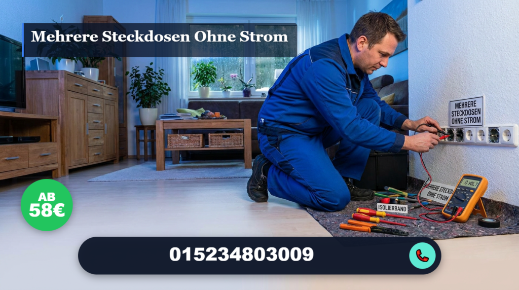 mehrere steckdosen ohne strom