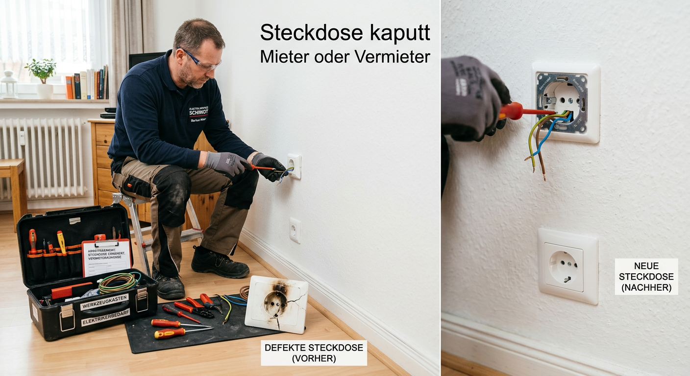 steckdose kaputt mieter oder vermieter