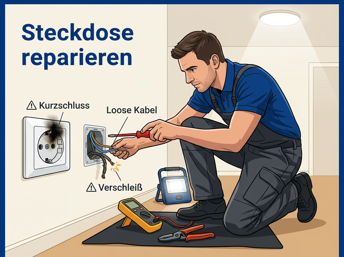Steckdose reparieren