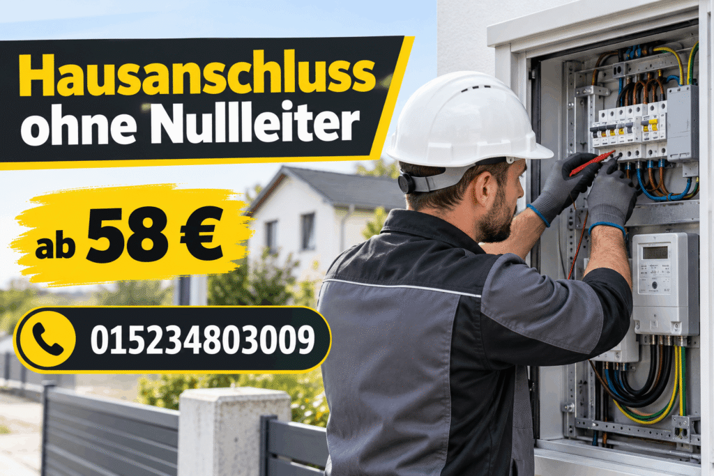 Hausanschluss ohne Nullleiter – professionelle Elektroprüfung und sichere Installation